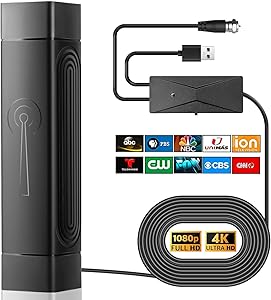 Indoor Digital TV Antenna with Signal Booster for Smart TV