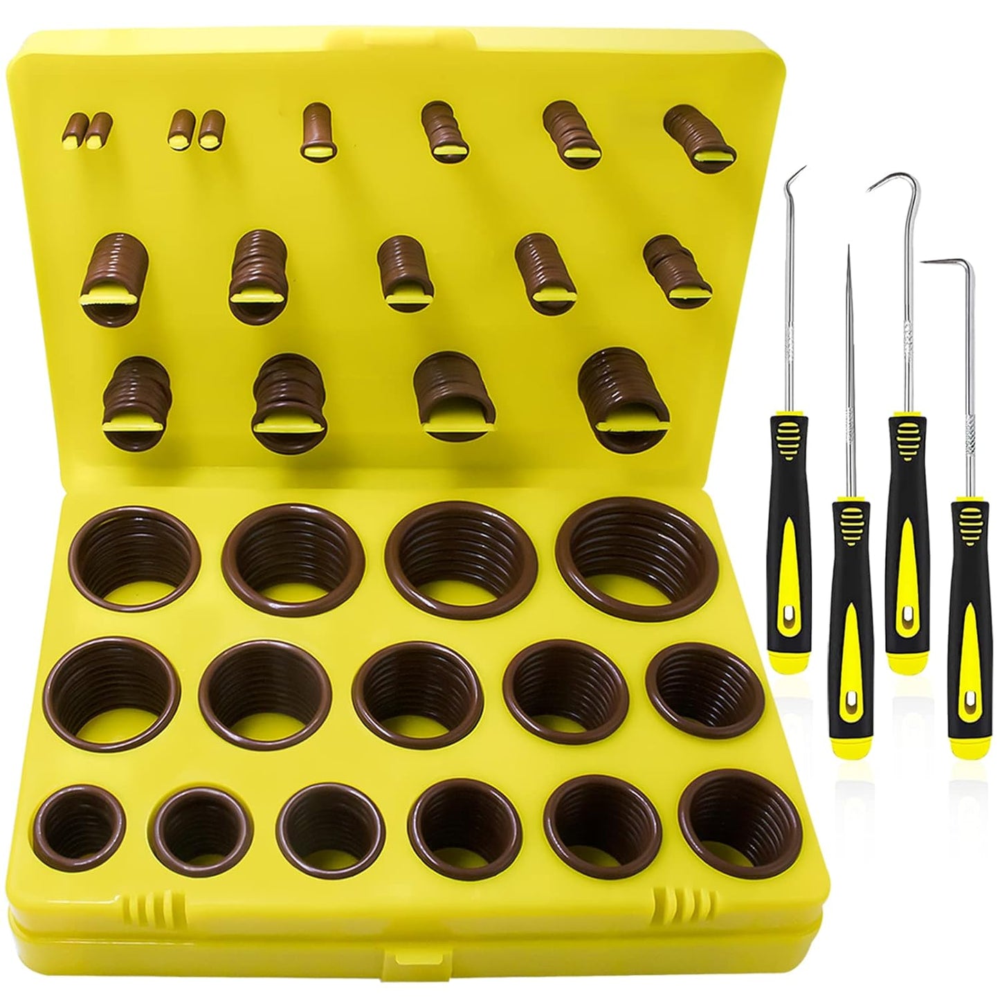 386 Pcs Metric Viton O Ring Assortment Kit for Repairs