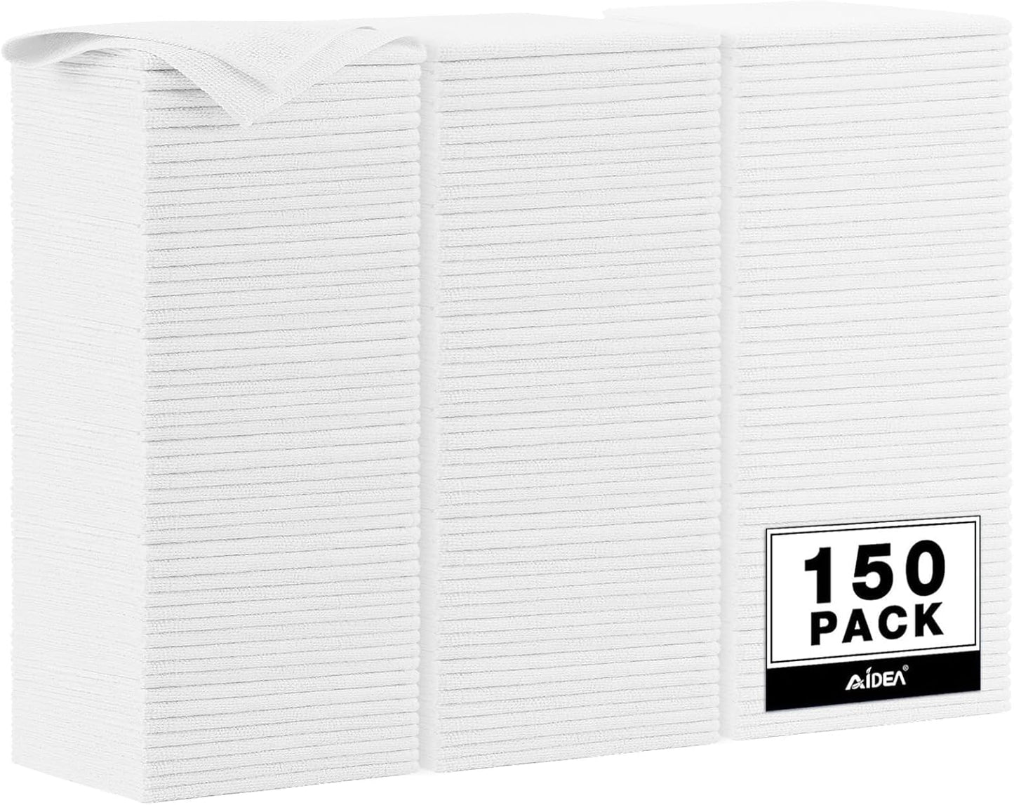 AIDEA Microfiber Cleaning Cloths 150PK for Cars and Home