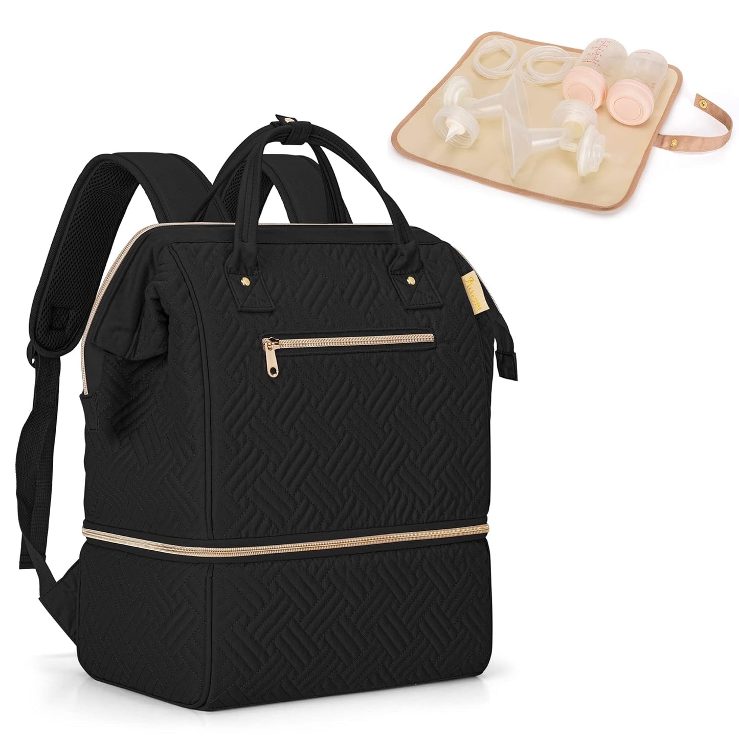 Fasrom Breast Pump Bag Backpack with Cooler for Working Moms