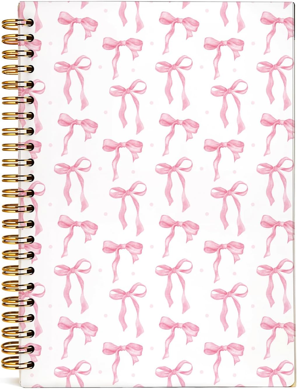 Pink Preppy Spiral Journal 5.5x8.3 Inch - LIANGW