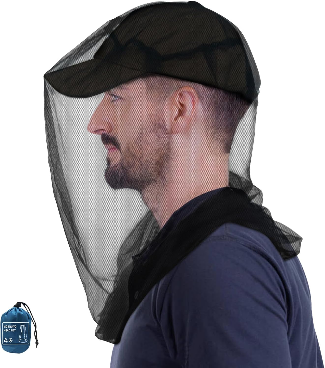 Ultra Large Mosquito Head Net - Ultimate Bug Protection!