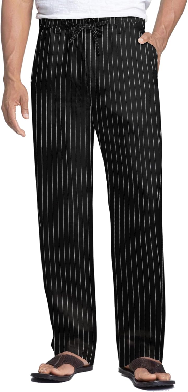 COOFANDY Men's Casual Linen Pants for Summer Comfort and Style