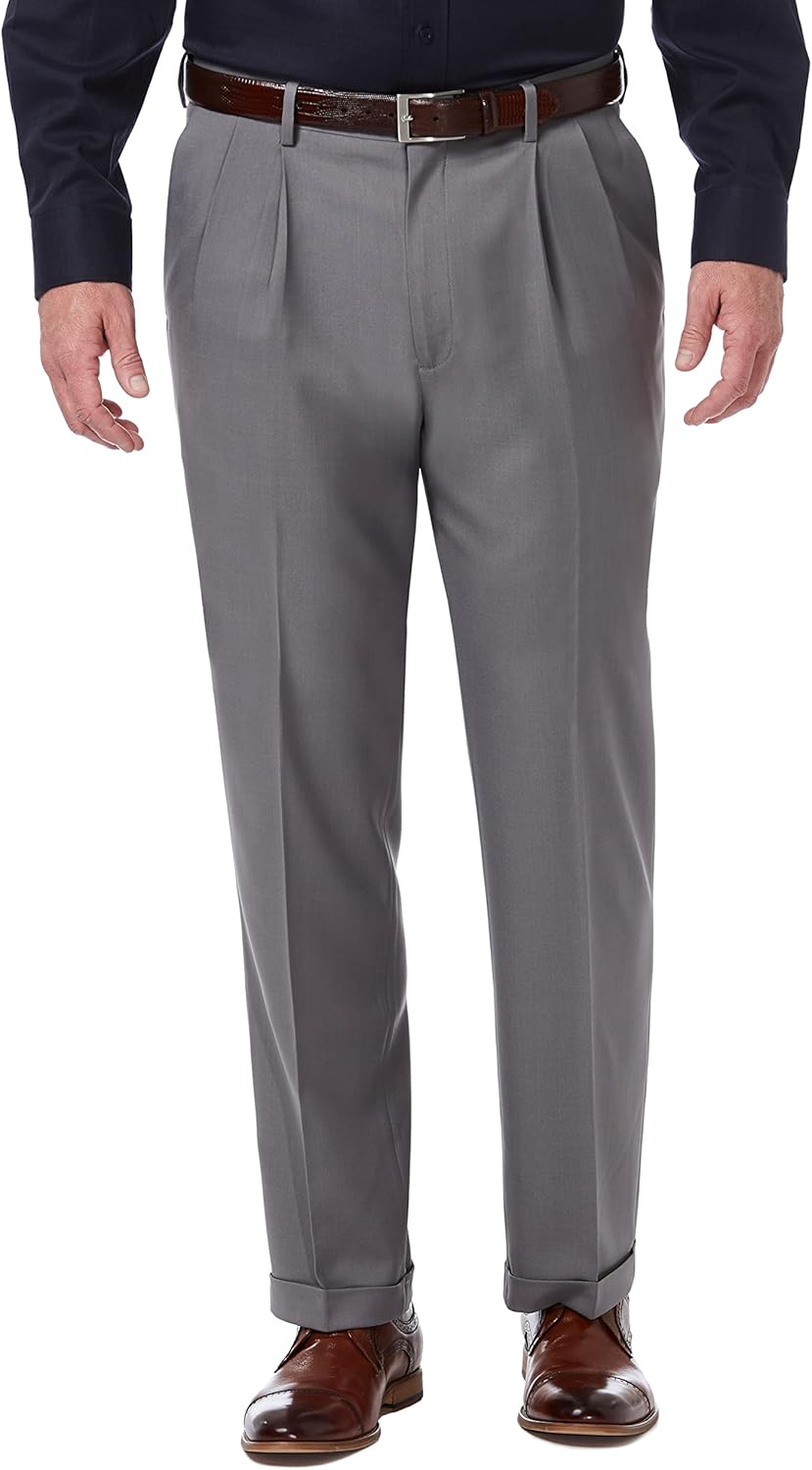 Haggar Men's Premium Comfort Classic Fit Pleat Front Pant Review