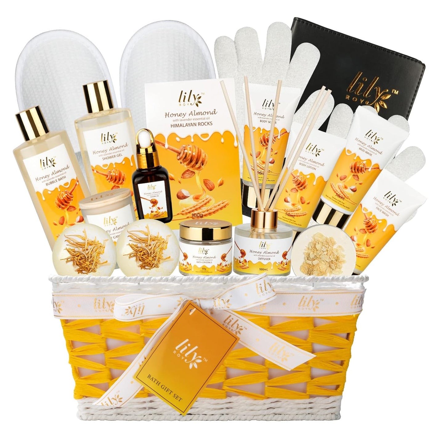 Luxury Bath & Body Gift Basket Set for Men and Women - 18 Pieces