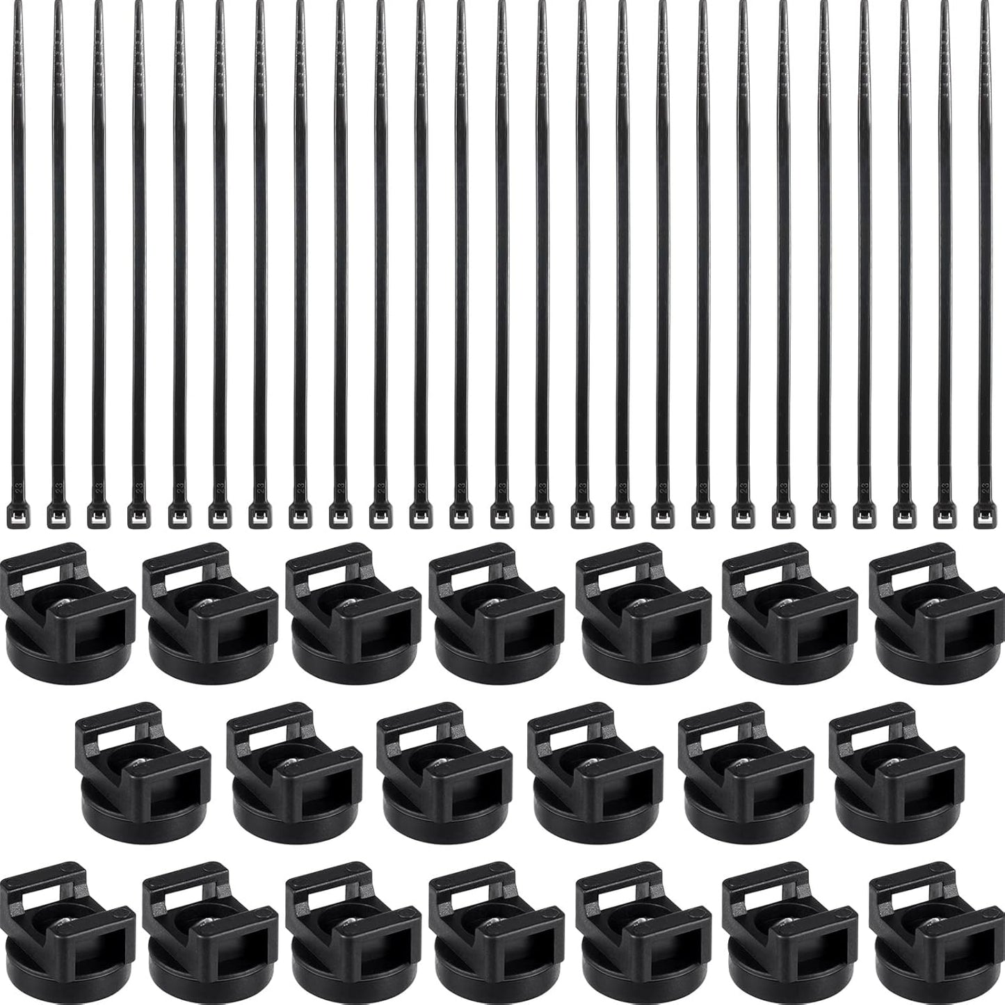 120Pcs Magnetic Cable Ties: Effortless Wire Management