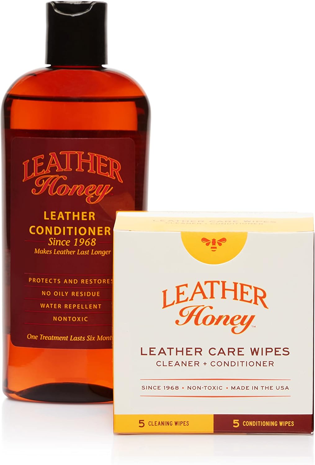 Restore Leather Brilliance: Honey Combo Wipes