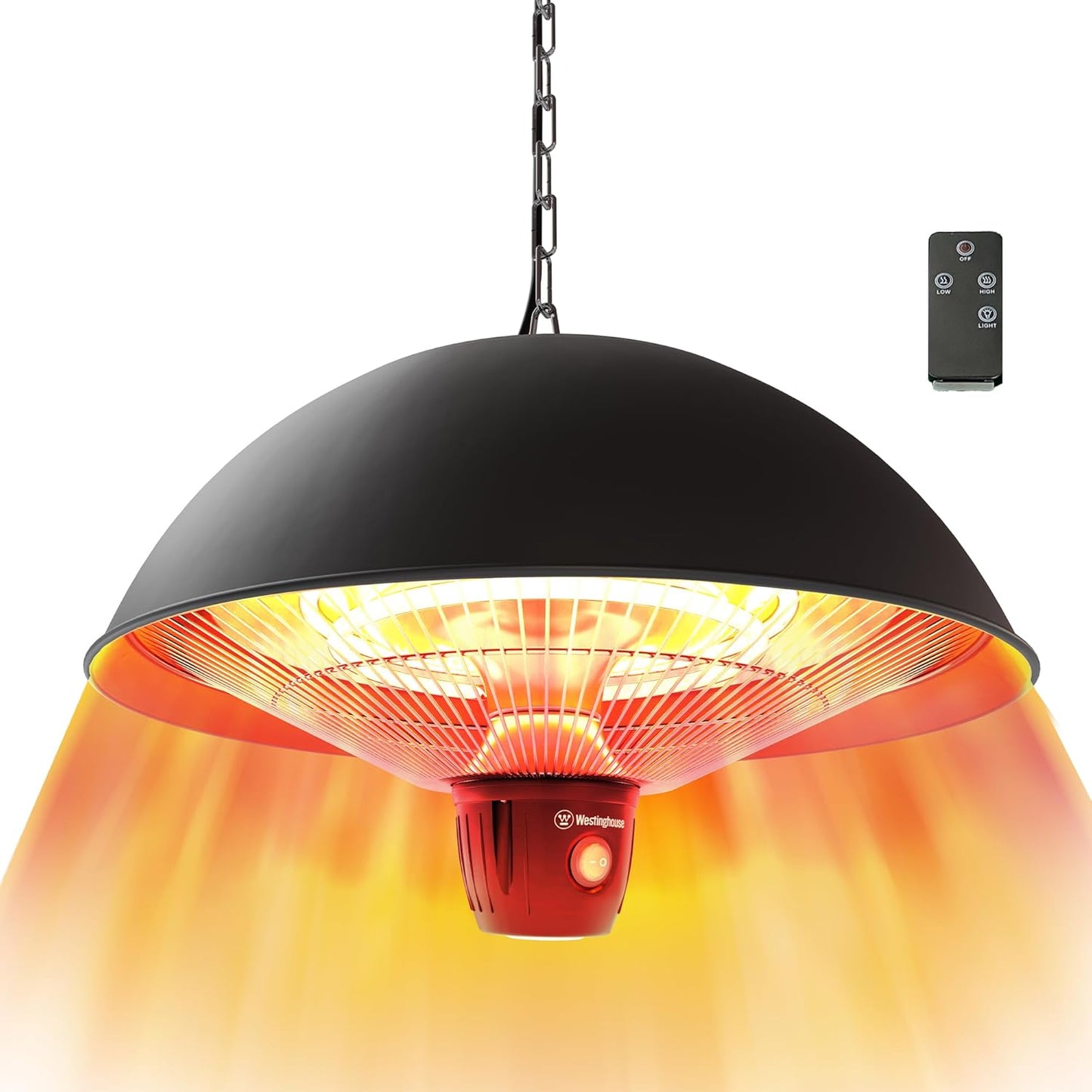 Westinghouse 1500W Outdoor Patio Heater - Water Resistant & Adjustable Heat