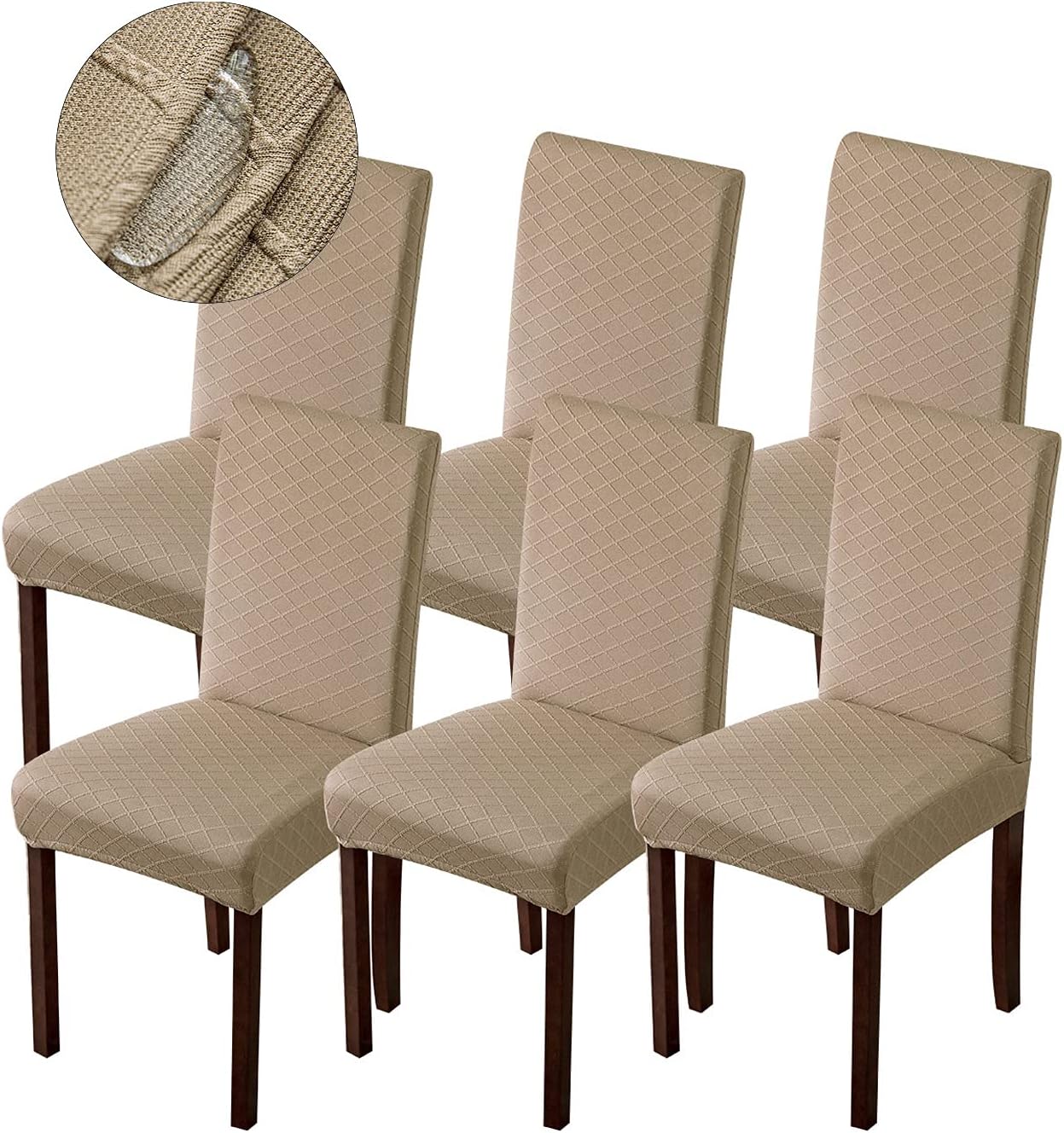 Genina Waterproof Chair Covers for Dining Room and Kitchen Use