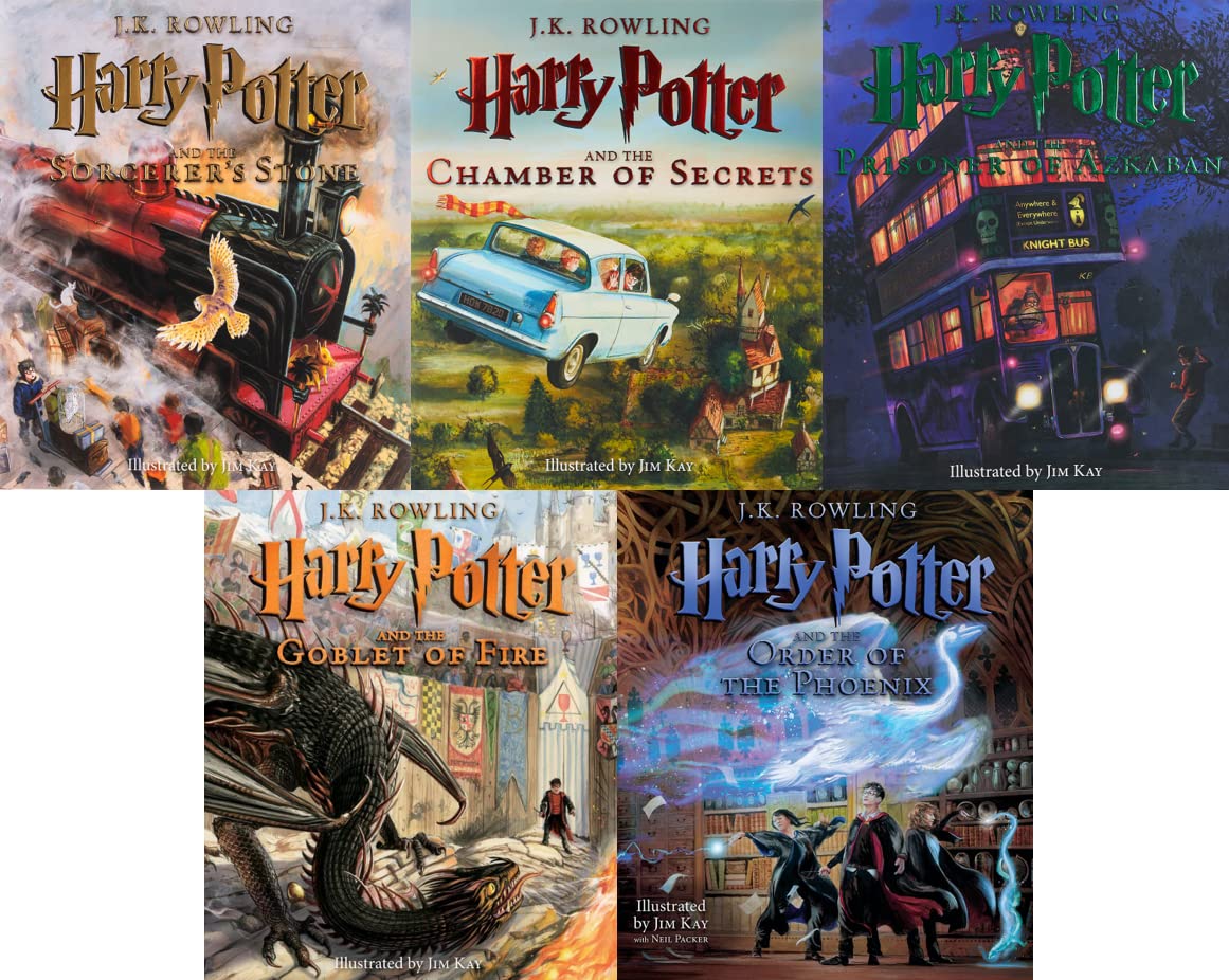 Harry Potter Illustrated Collection 1-5: A Magical Journey