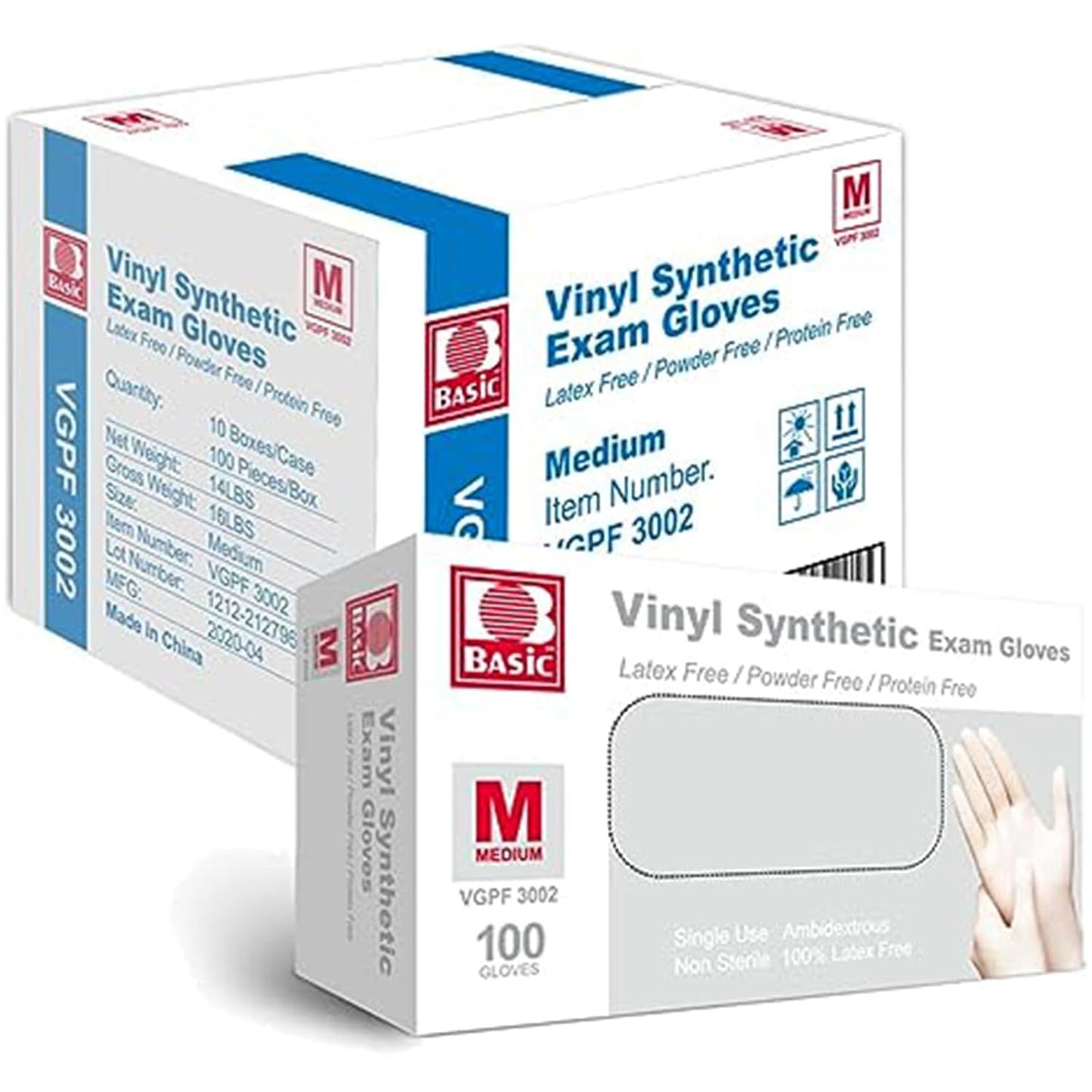 Jointown Vinyl Exam Gloves - Disposable, Latex-Free, Food Safe