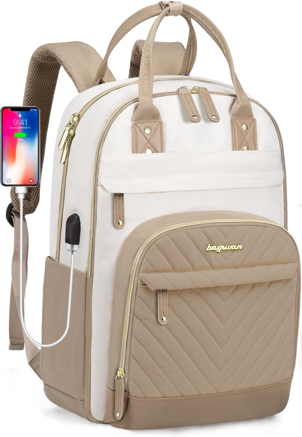 Women Laptop Backpack Work Bag for 17 in Computer Travel