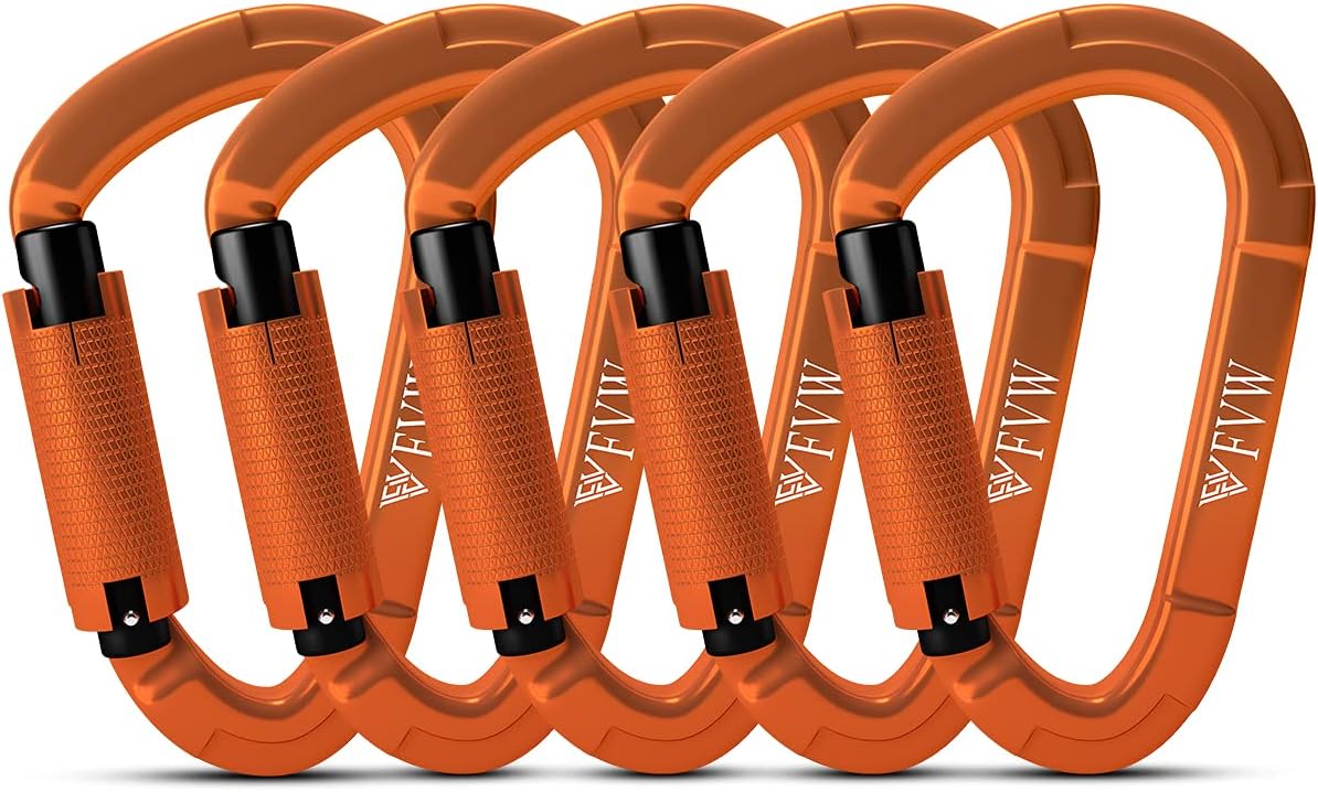 Professional 25KN Heavy Duty Carabiner Clips for Climbing