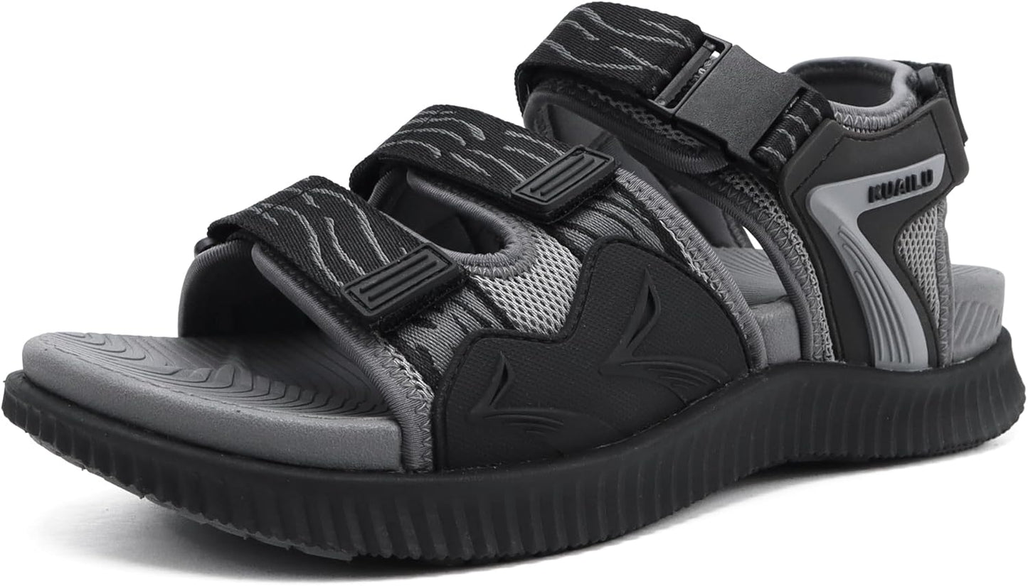 KuaiLu Mens Hiking Sandals with Arch Support for Comfort