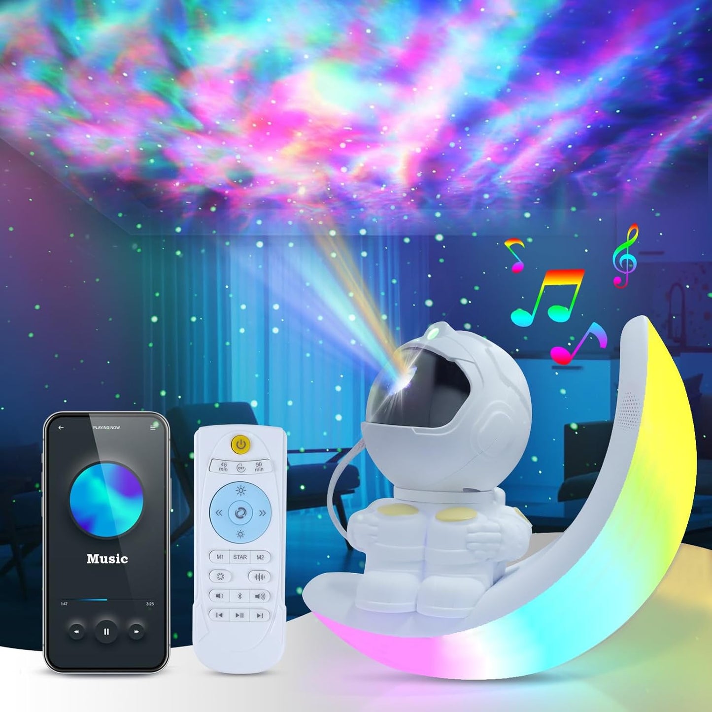 Astronaut Galaxy Projector - Starry Night Bliss