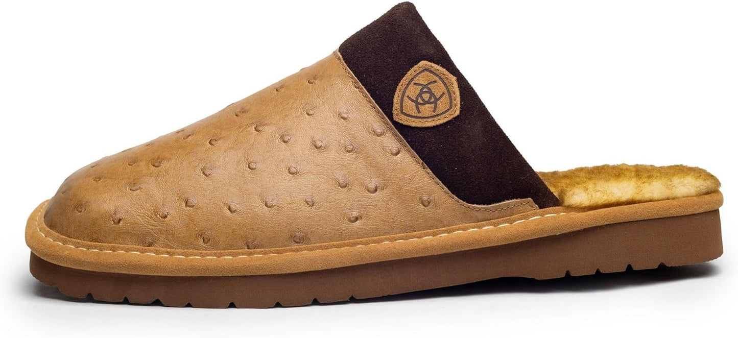 ARIAT Men's Warm Comfortable Silversmith Square Toe Slippers