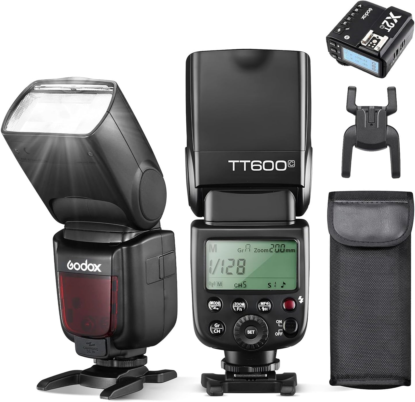 Godox TT600 Flash Speedlite with X2T-C Remote Trigger for Canon