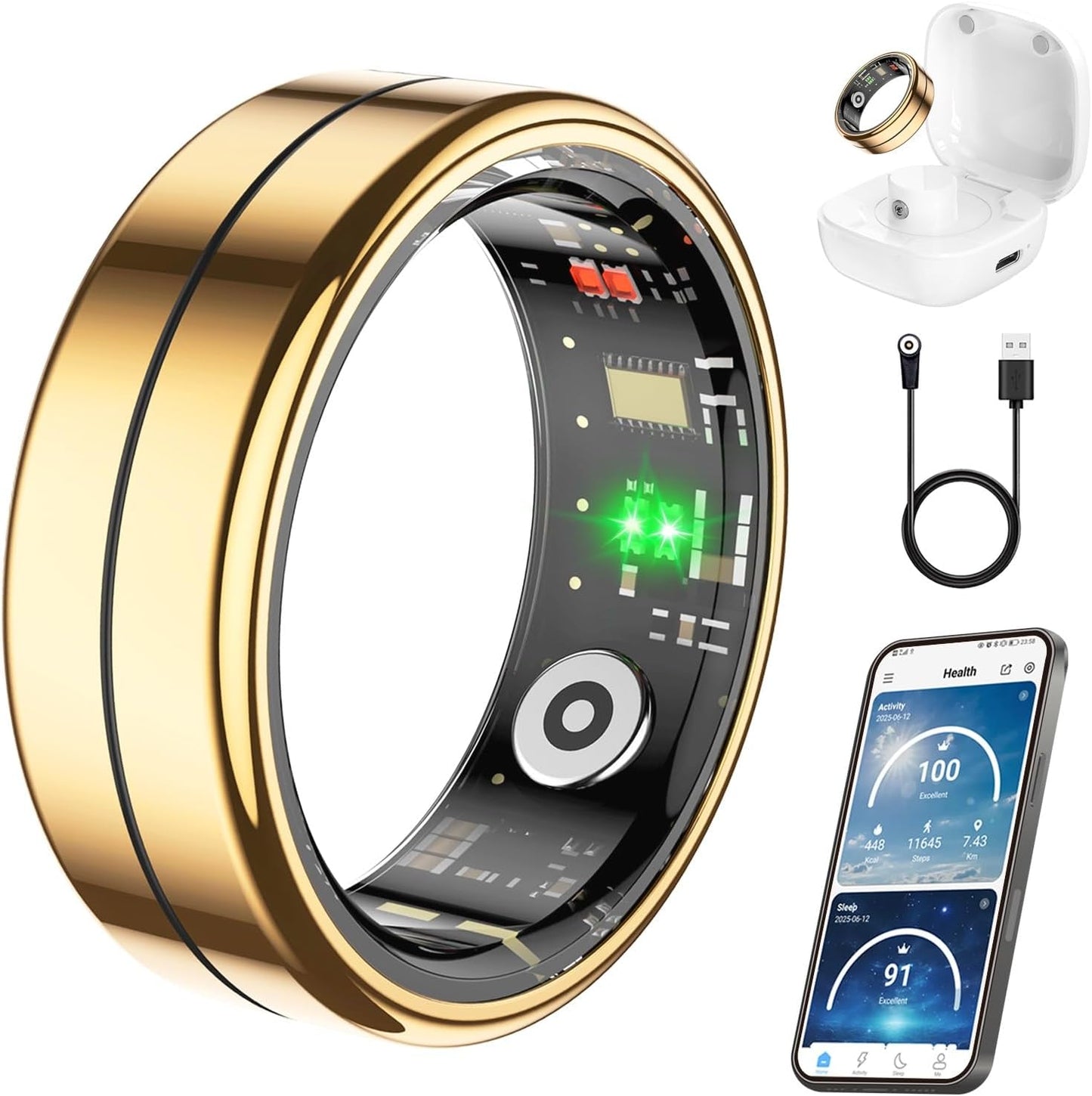 Fit Ring Smart Health Tracker for Men and Women with Sleep Monitor
