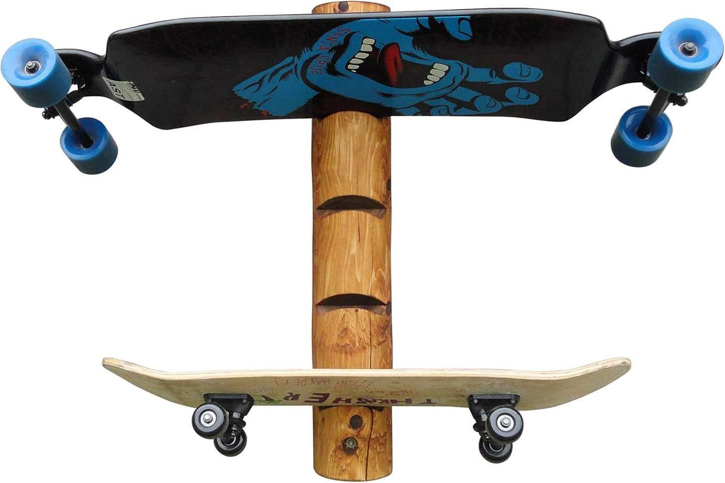 Space-Saving Longboard Wall Rack