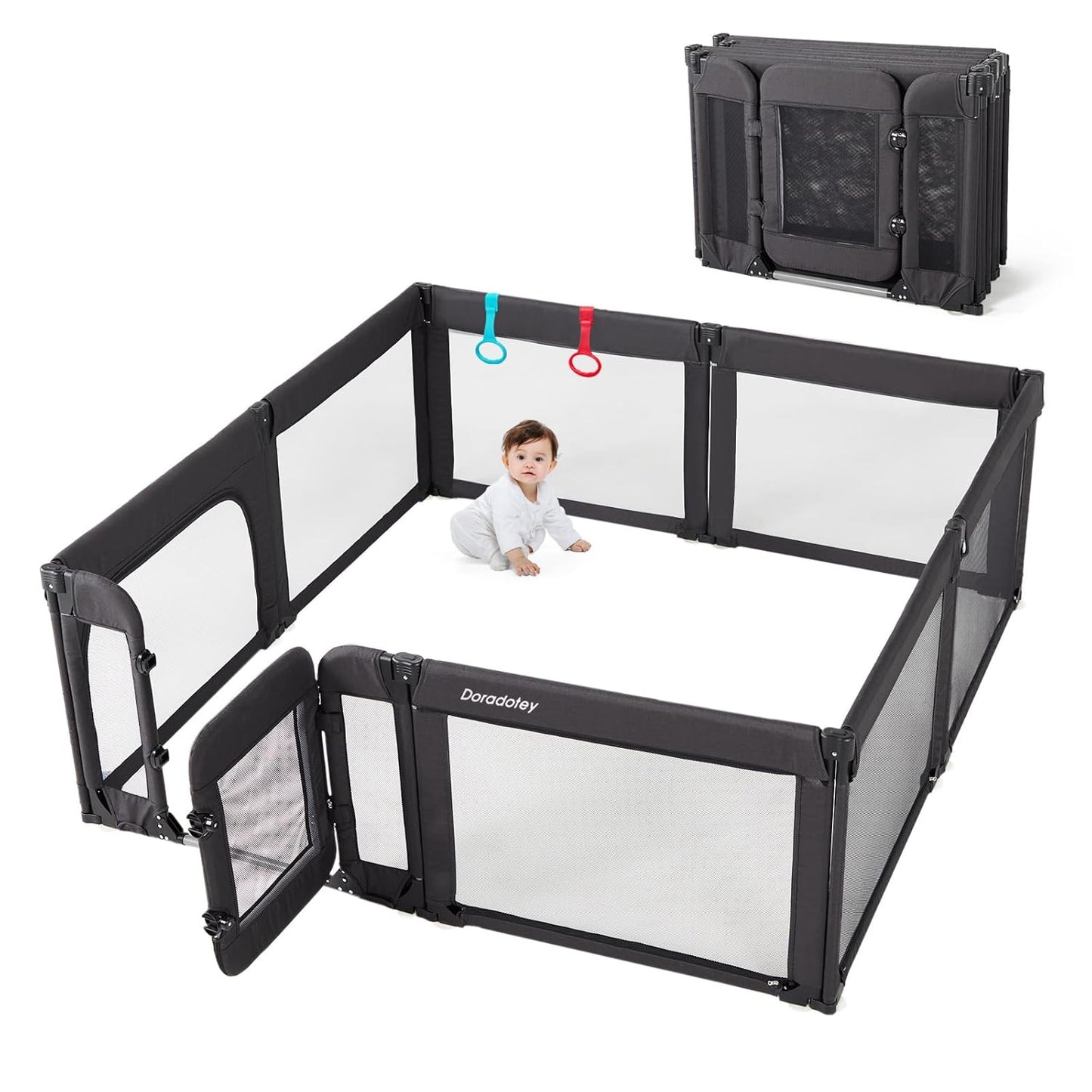 Foldable Baby Playpen: Spacious & Secure Play Yard