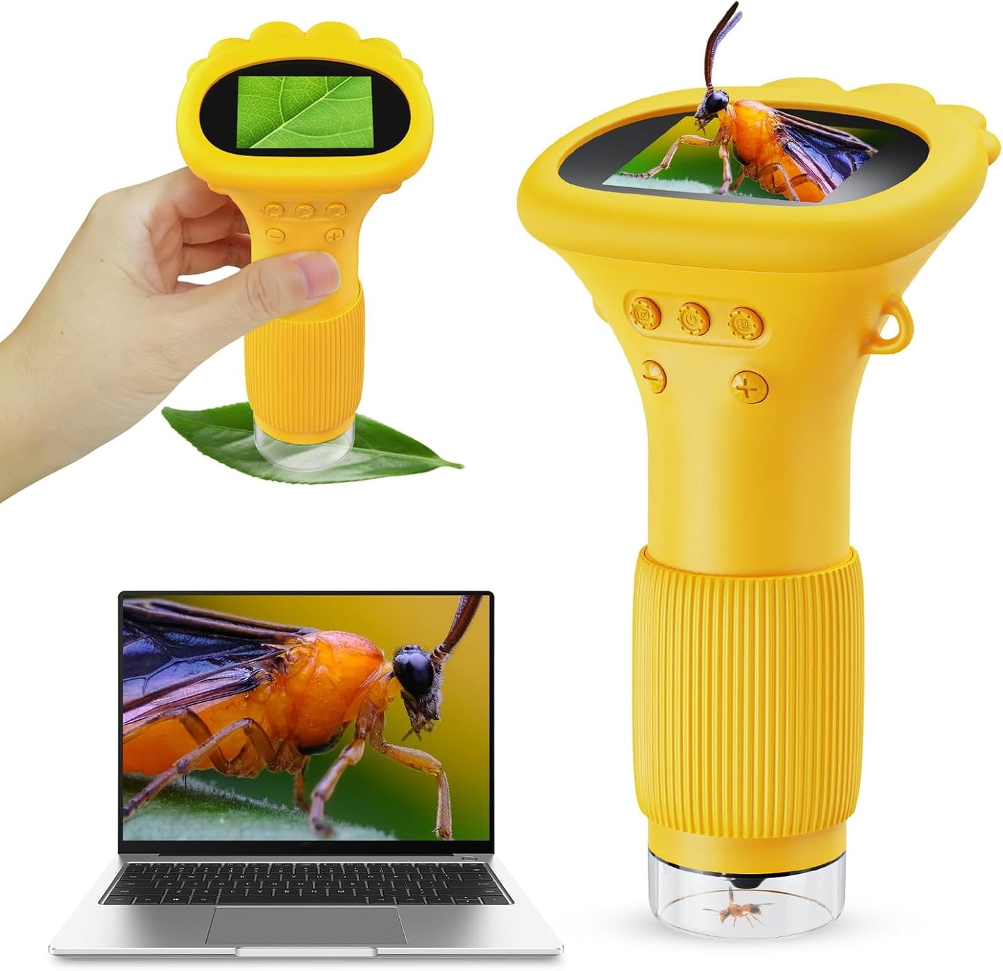 Explore the Tiny Wonders! Pocket Microscope for Kids - 200x Zoom - Perfect Gift