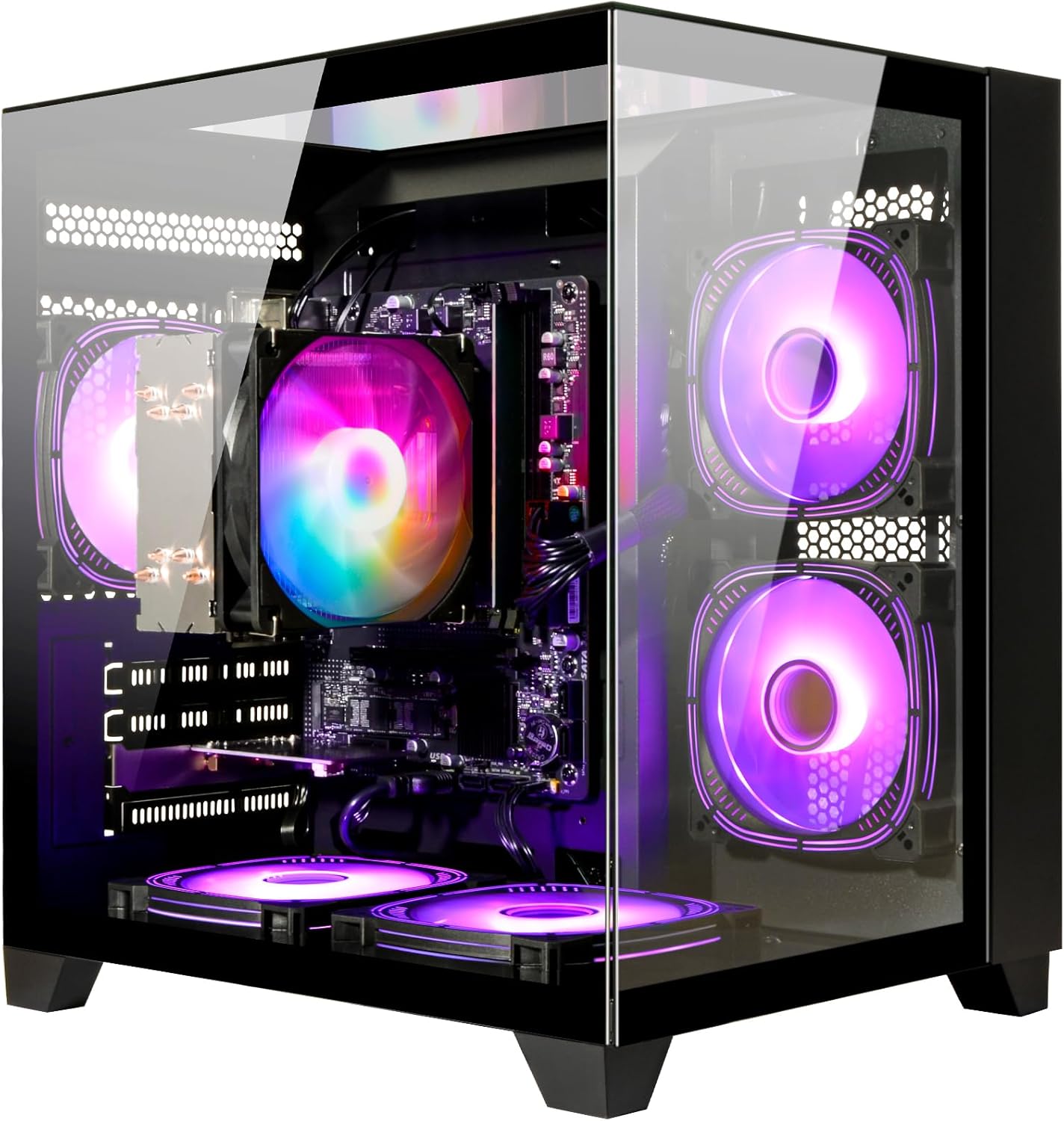 LXZ Desktop PC with AMD Ryzen 5 5600GT for Home and Office