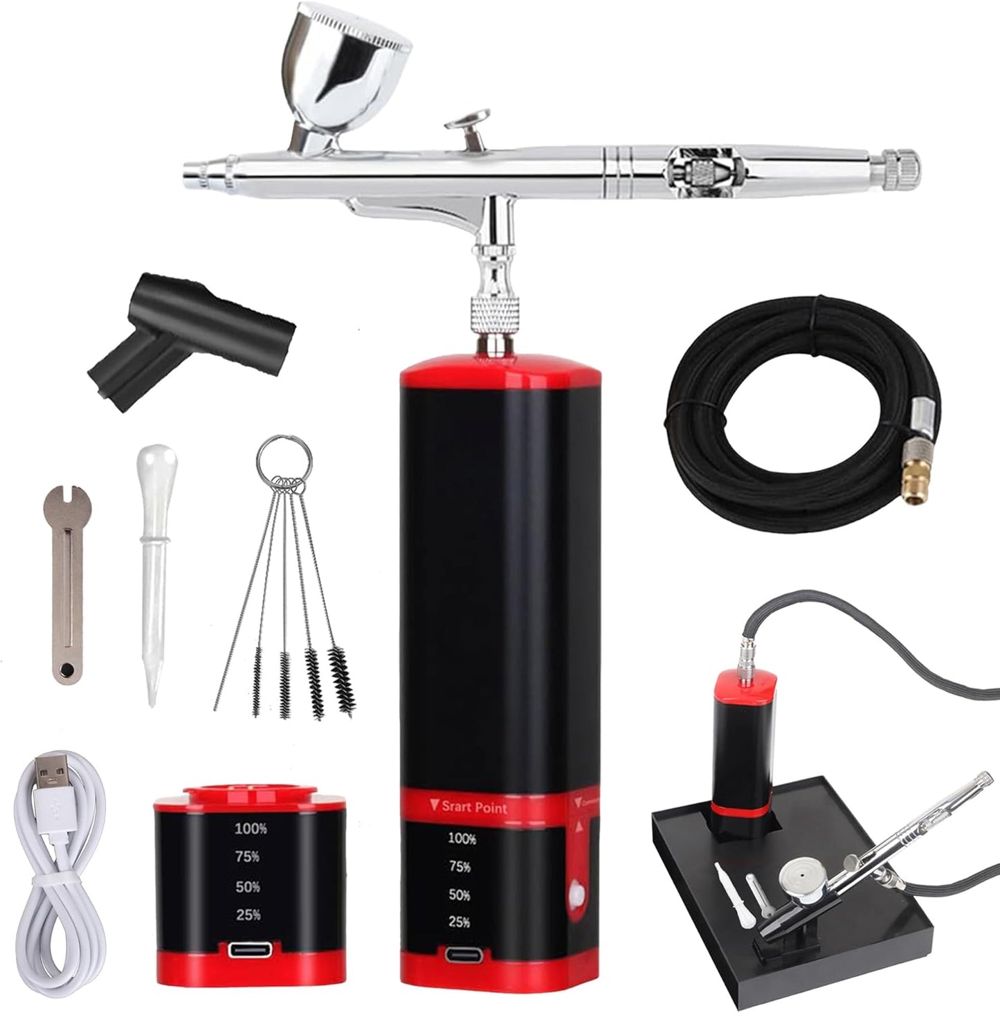 Portable Cordless Airbrush Kit - Battery Powered for Ultimate Portability