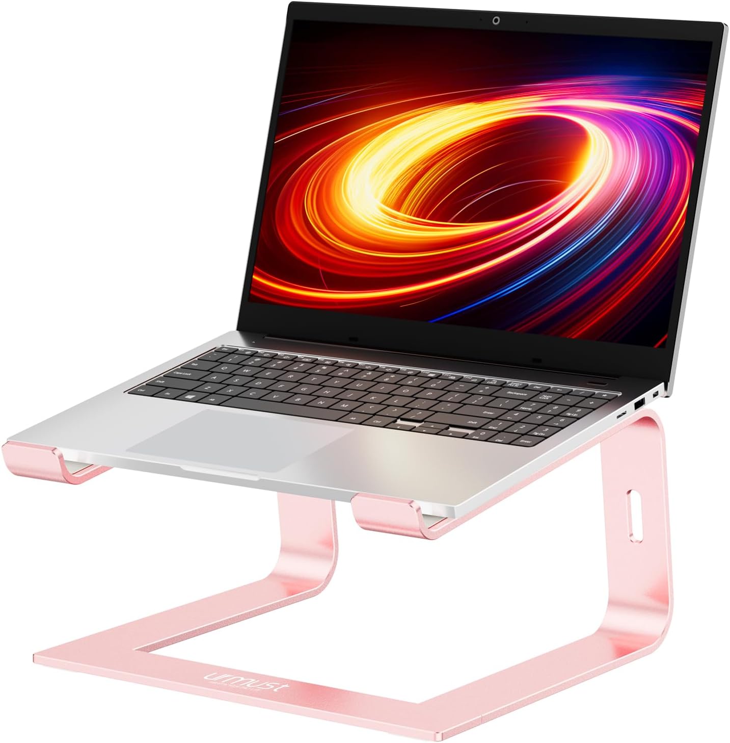 Rose Gold Laptop Stand - Elevate Your Workstation!