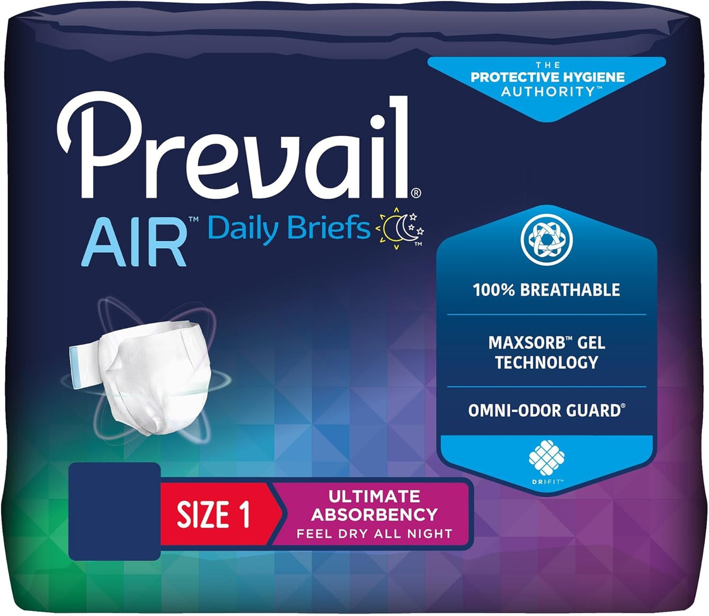 Prevail Air Plus Briefs - 20ct - Ultimate Breathability