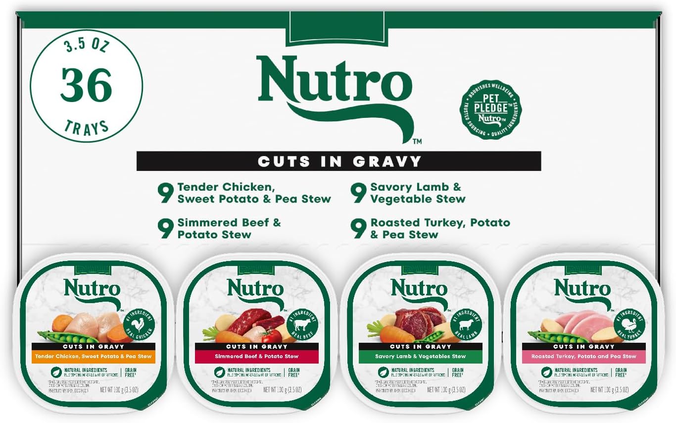 Nutro Natural Choice Cuts in Gravy Wet Dog Food Variety Pack
