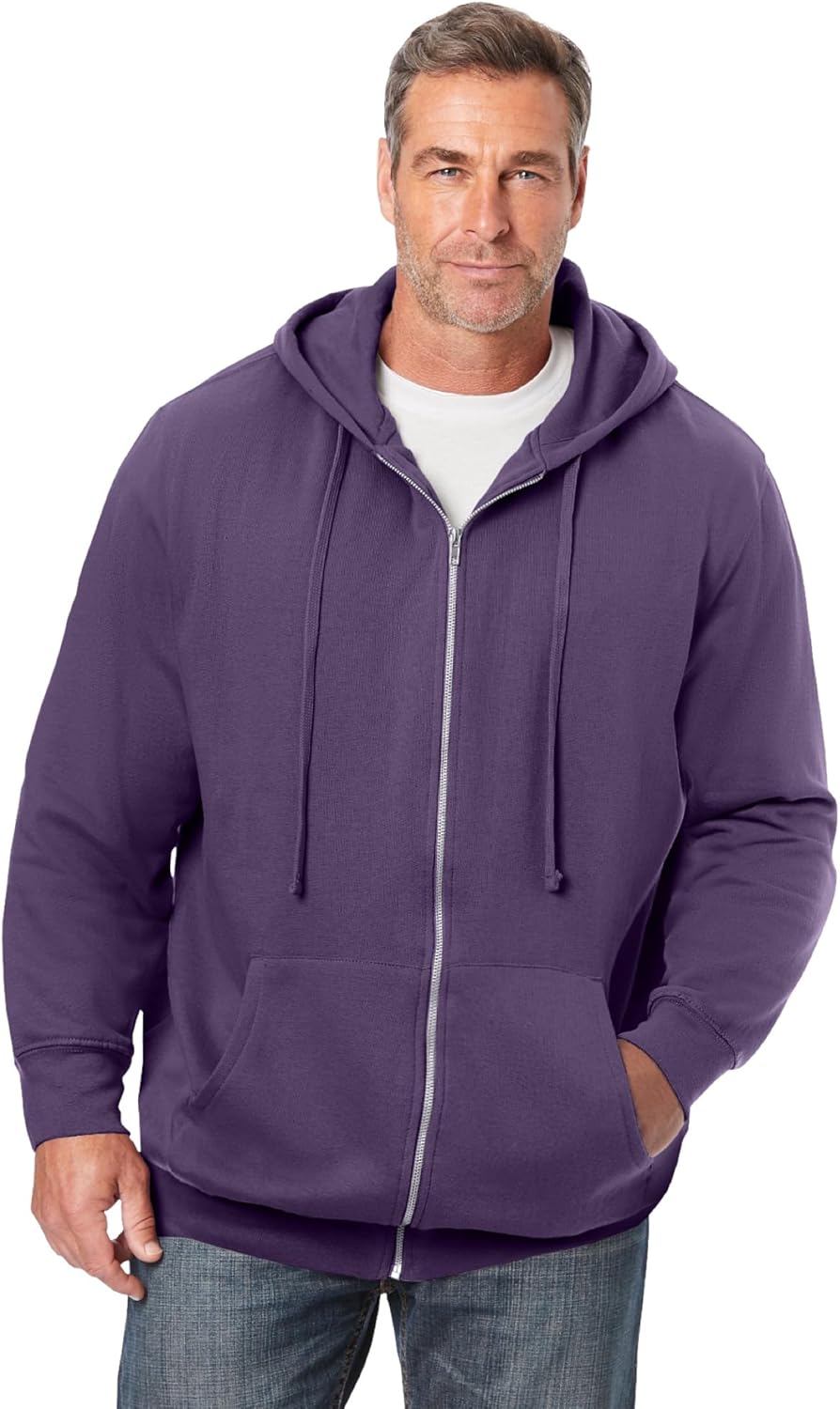 KingSize Men's Big & Tall Fleece Zip-front Hoodie Jacket Review