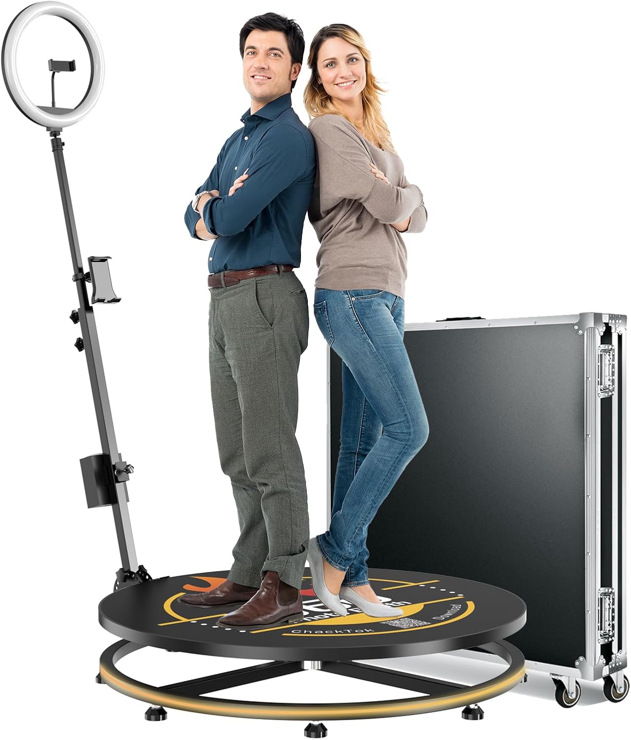 JIYANG 360 Photo Booth Machine for Parties with ChackTok App