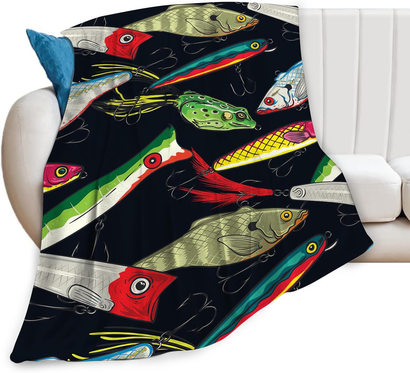Cozy Fisherman Gift Blanket - Lightweight Plush Fleece