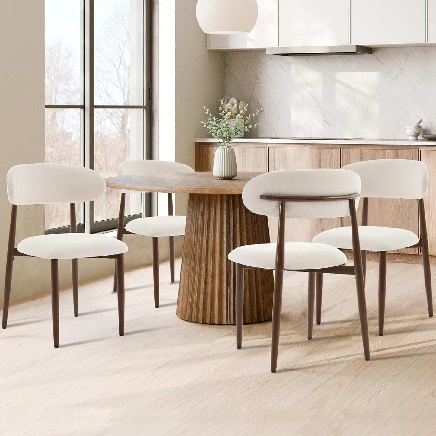 Modern Metal Dining Chairs Set of 4 for Stylish Dining Rooms