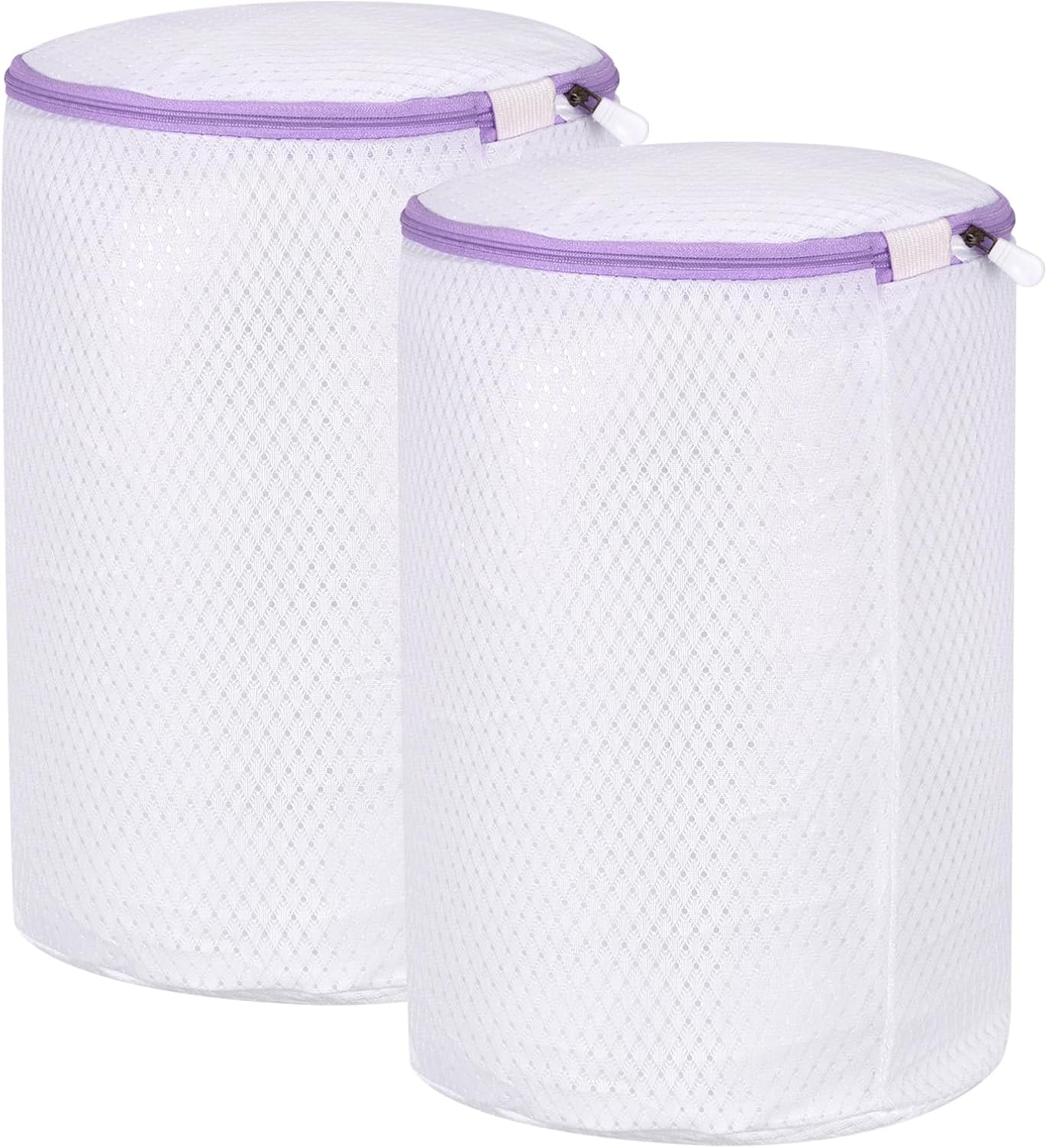 uxcell Cylinder Mesh Shoe Laundry Bags x2 - Protects Delicates in Washer!