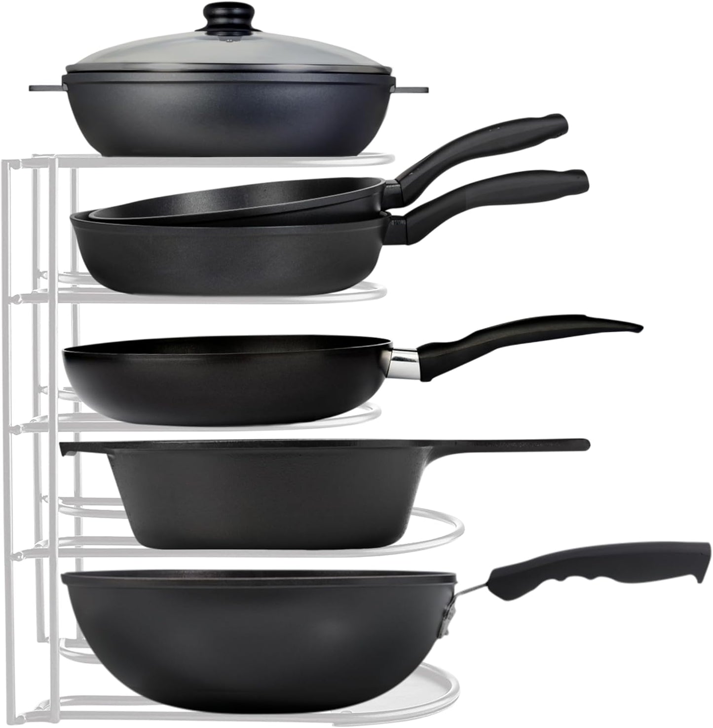 Heavy-Duty Pots and Pans Organizer for Efficient Kitchen Storage