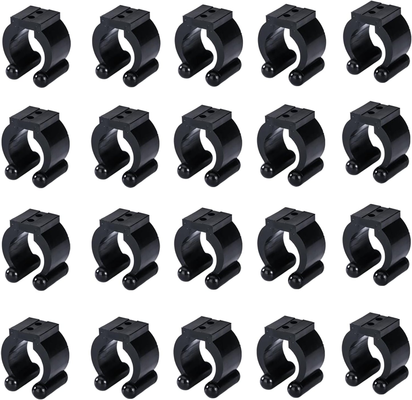 Mayitr 20 Pcs Rubber Fishing Rod Holder Clips - Secure your Rods!