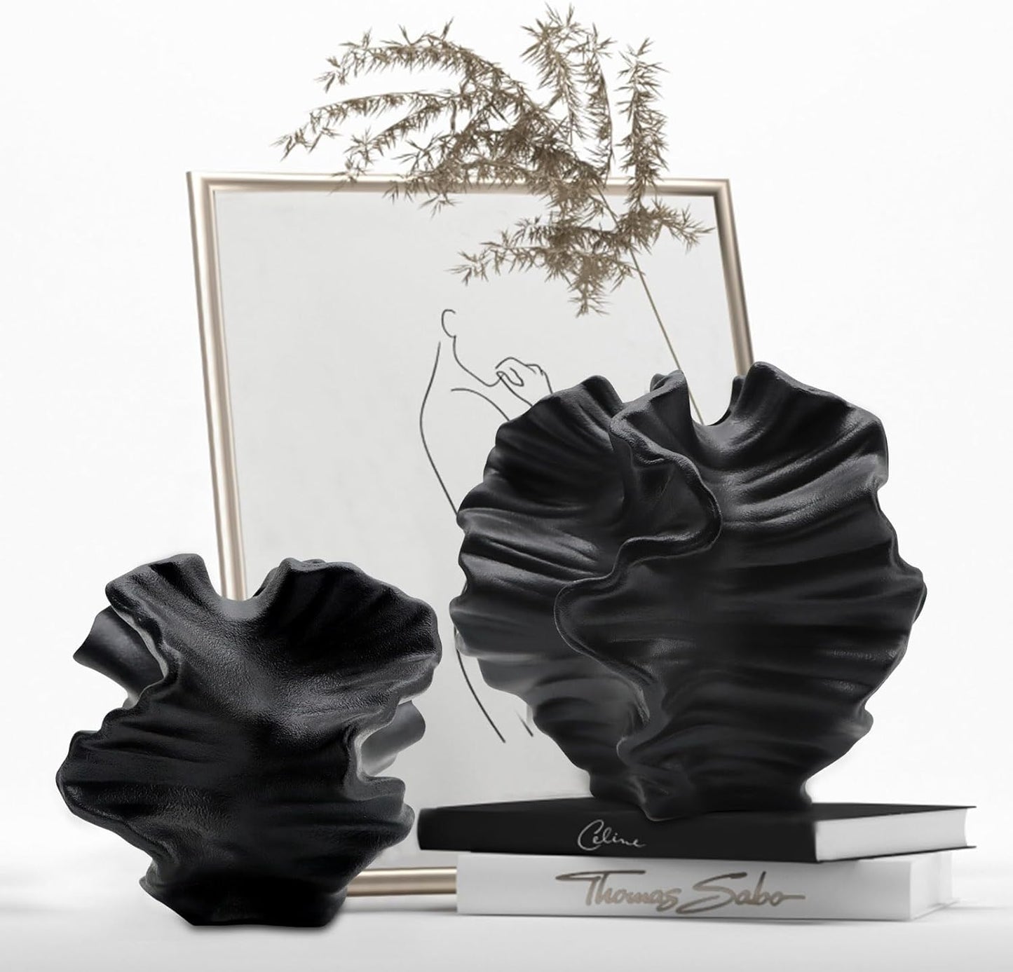 Ceramic Vases Set of 2 for Modern Home Decor and Style