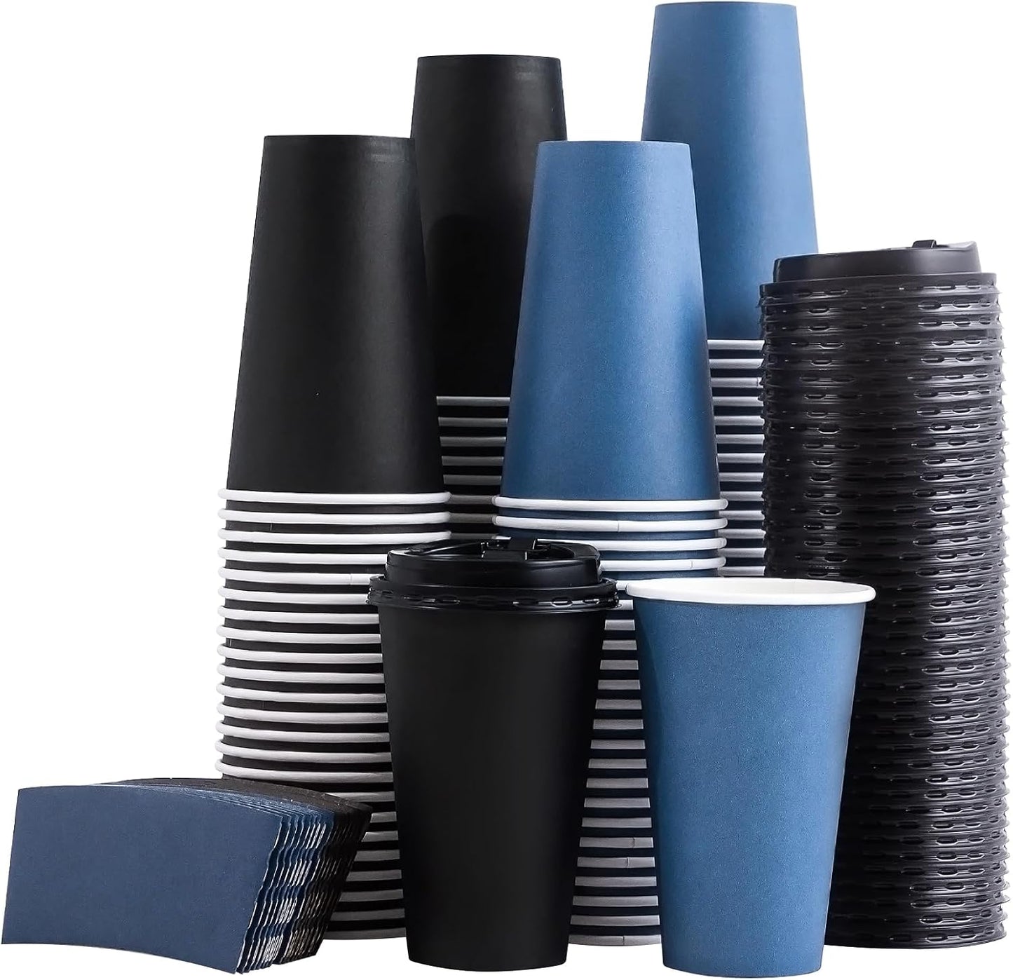 500 Pack 16 oz Disposable Coffee Cups for Hot and Cold Drinks
