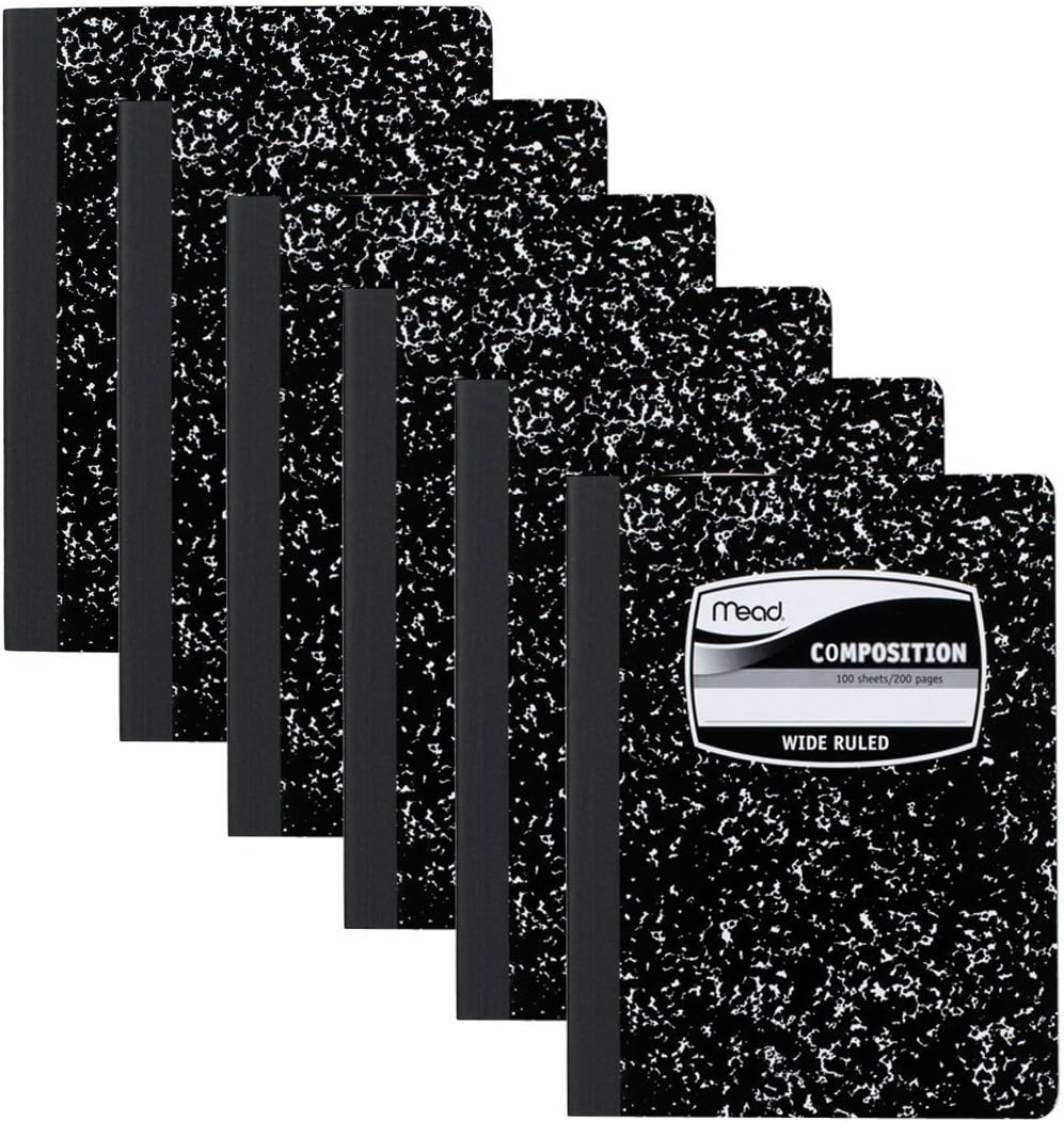 Pack of 6 Mead Composition Notebooks