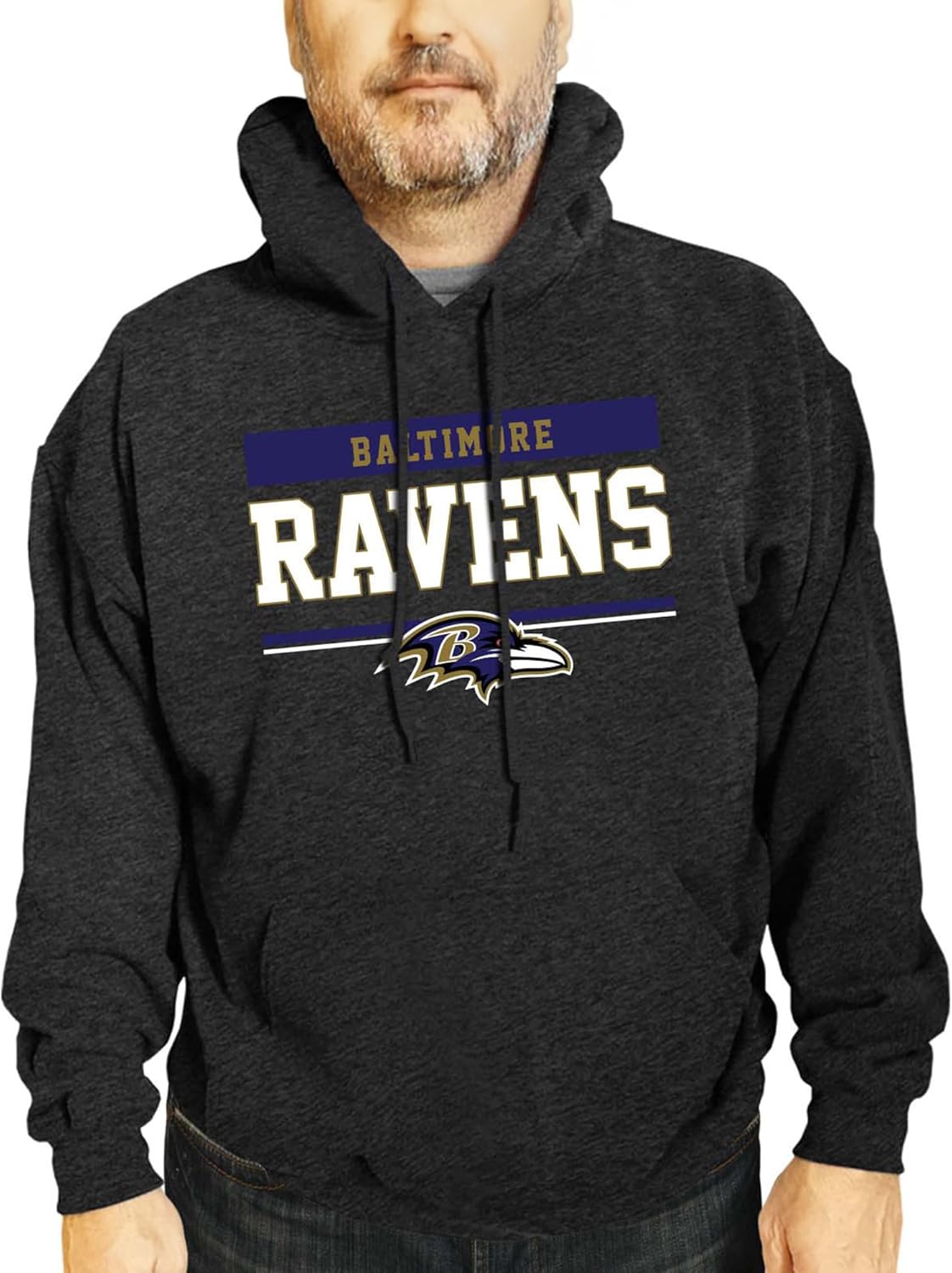 Baltimore Ravens Charcoal Hooded Sweatshirt for Gameday Wear