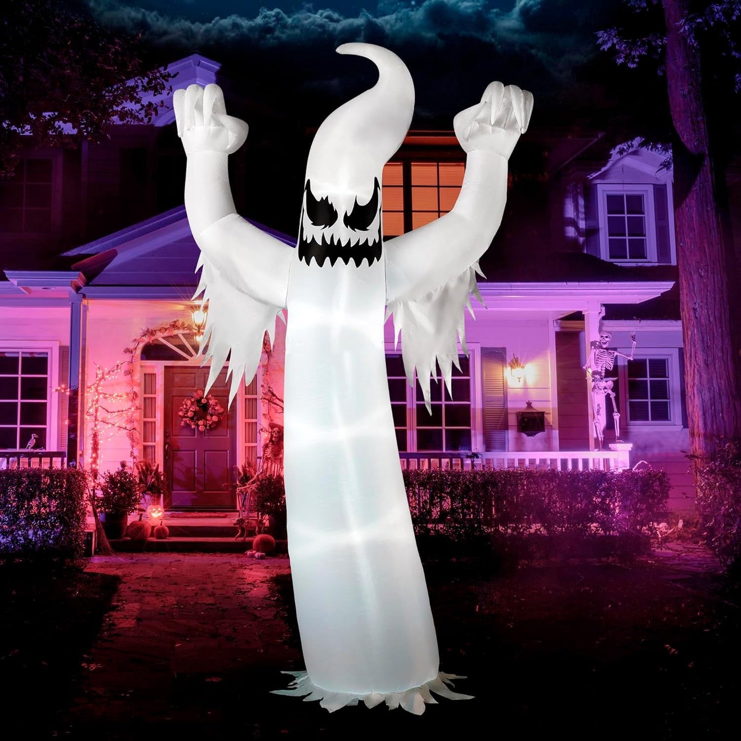 12 FT Tall Halloween Inflatable Ghost for Outdoor Decor