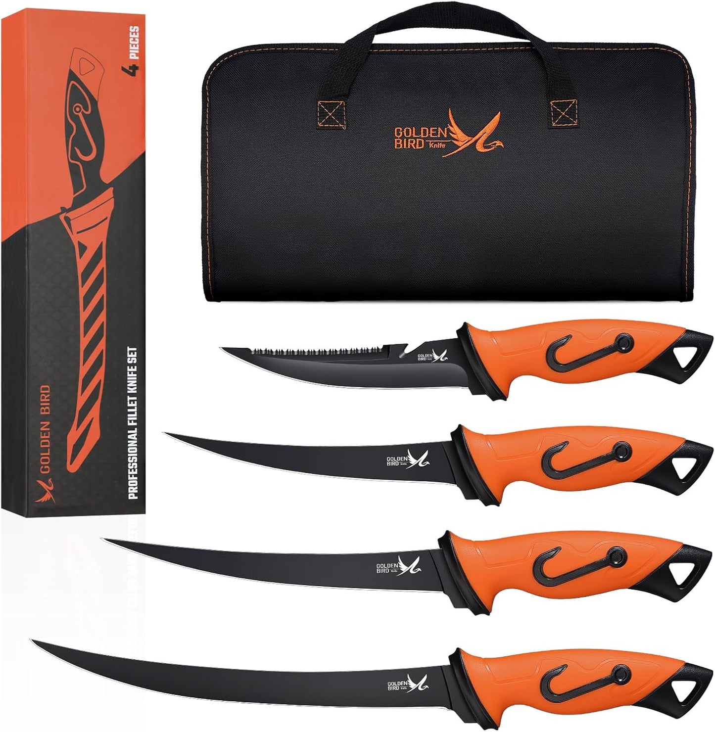 Sharp 5Pc Fishing Knife Set - Easy Filleting!