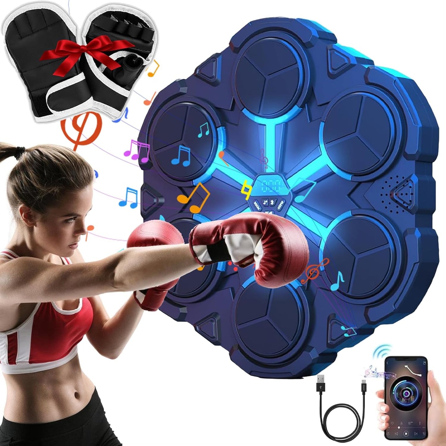 Smart Music Boxing Machine - Punch to the Beat!
