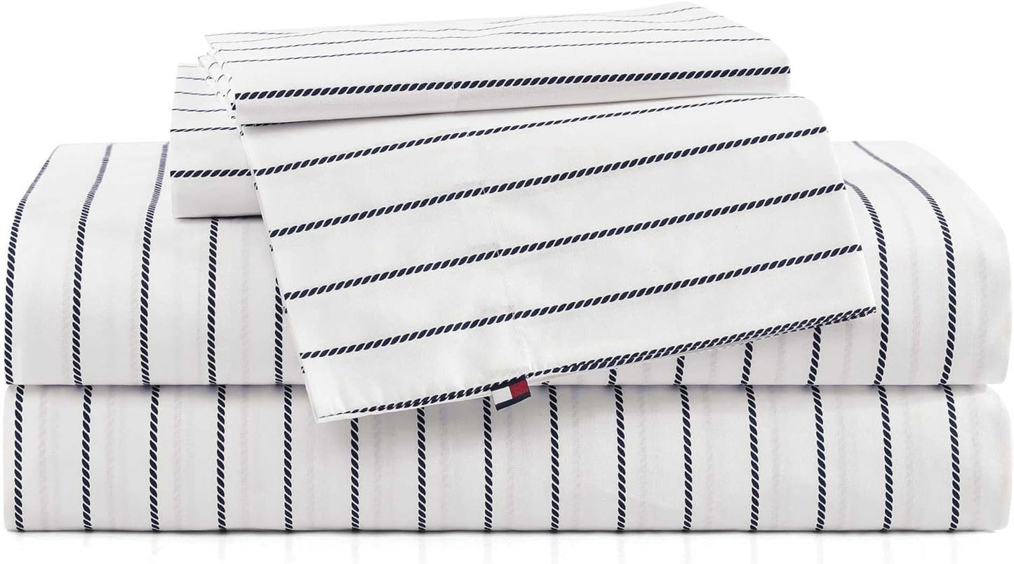Tommy Hilfiger Queen Bed Sheets for Crisp and Cool Comfort