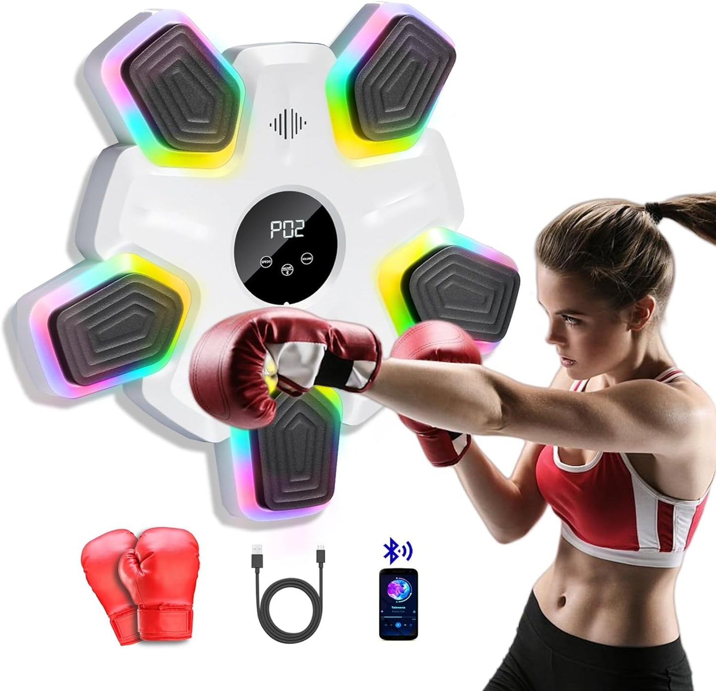 Wall-Mounted Bluetooth Music Boxing for All Ages