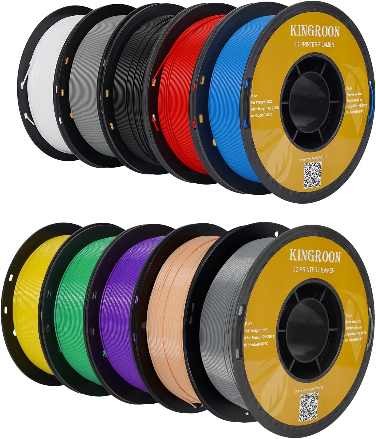 Kingroon PLA Plus 3D Printer Filament for Quality Printing