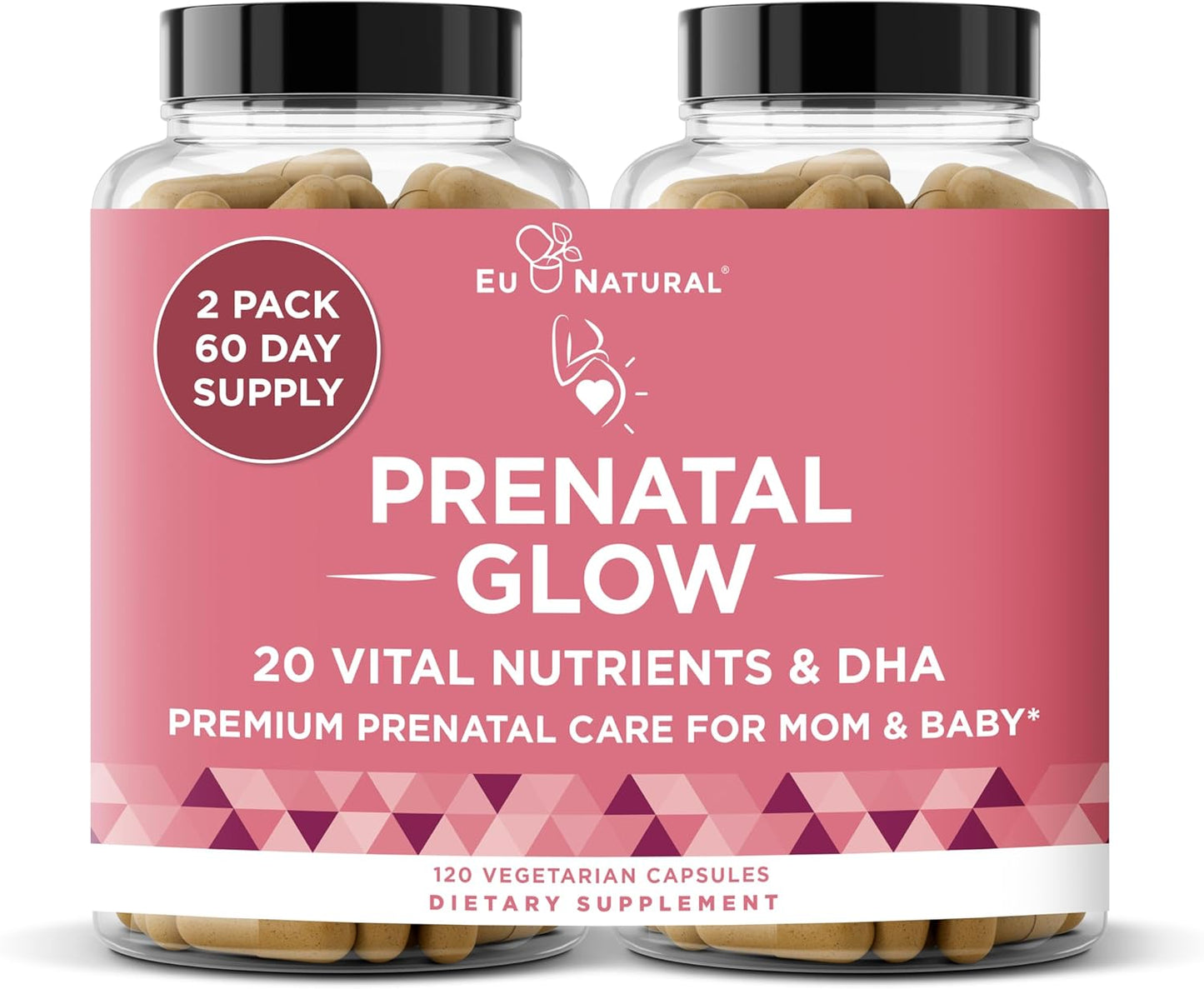Glow Prenatal Vitamins for Women with 20 Vital Nutrients