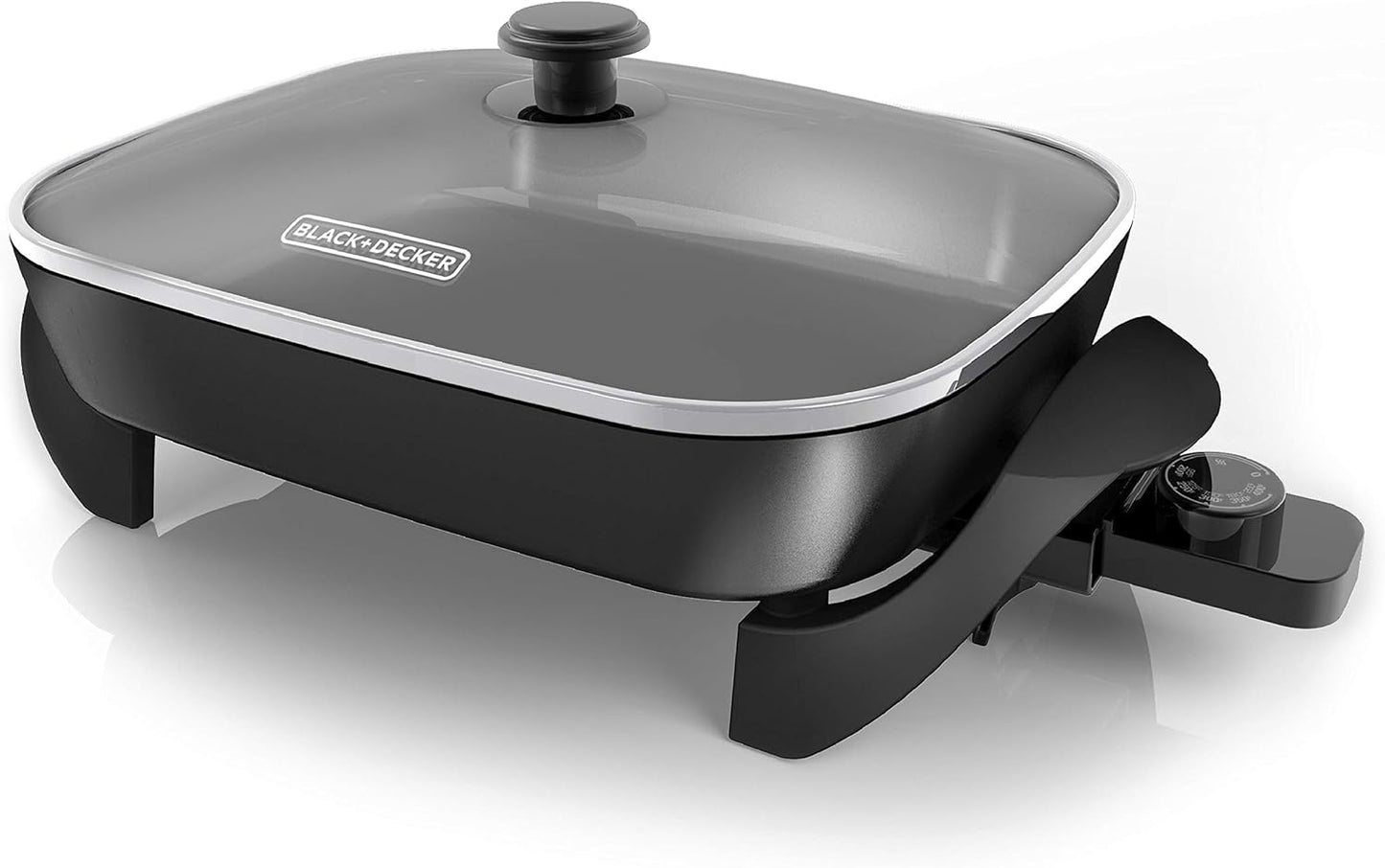 BLACK+DECKER Electric Skillet with Nonstick Surface and Lid