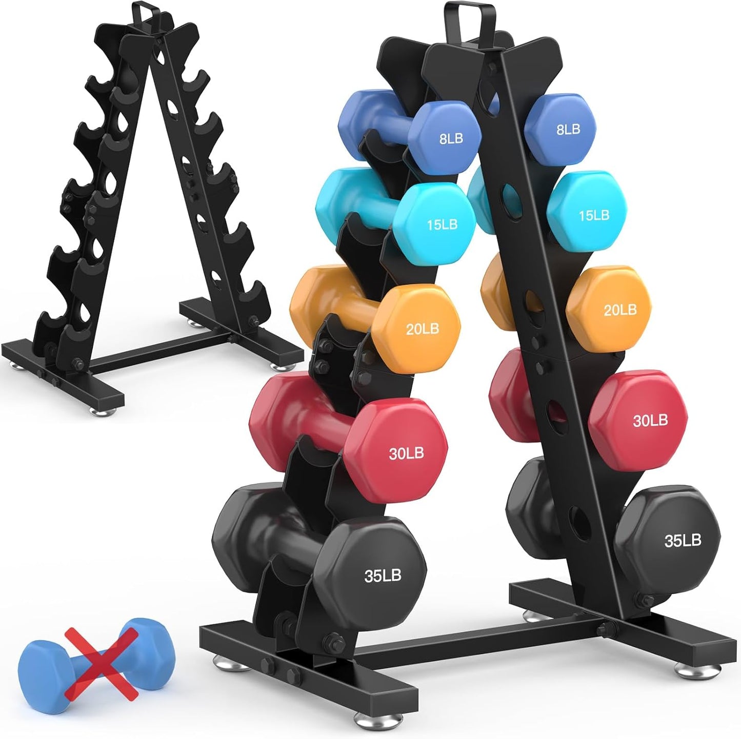 TomCare Dumbbell Rack Stand for Home Gym Storage and Organization